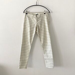 Flying Monkey Houndstooth Skinny Skinny Jeans 28